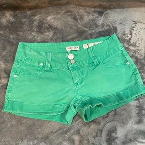 Green shorts